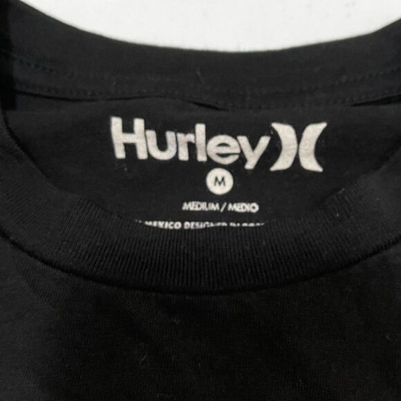 Hurley Surf Co. Men's Black Blue Cotton Graphic T Shirt Size M (18" pit to pit) - Picture 3 of 7